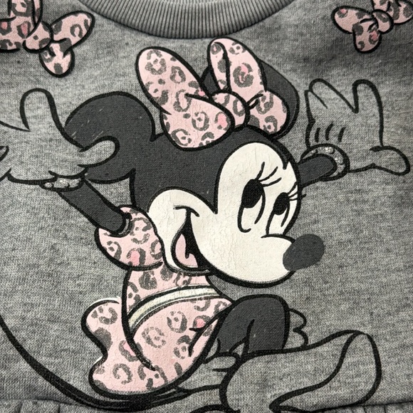 Disney Baby Girls Minnie Mouse Gray and Pink Kids Matching Set - Picture 4 of 6